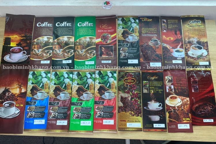 Các loại bao bì cà phê in sẵn phổ biến trên thị trường