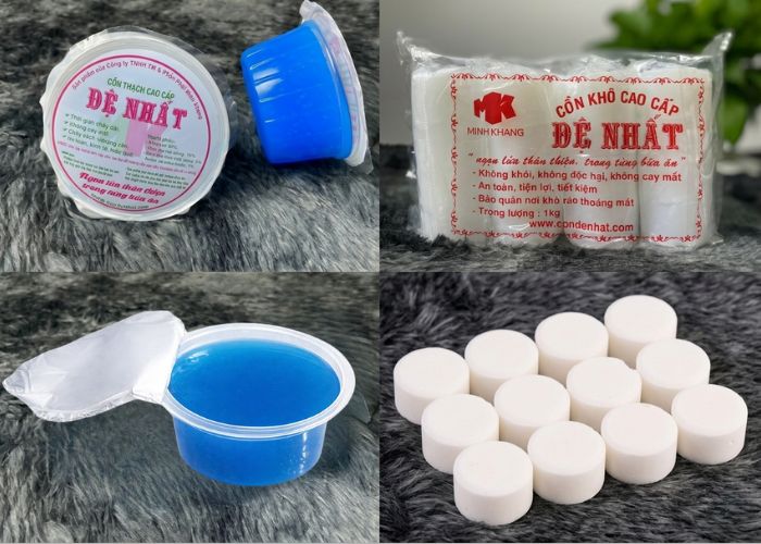 Cồn khô và cồn thạch có khả năng cháy tốt, duy trì lửa trong 30 phút