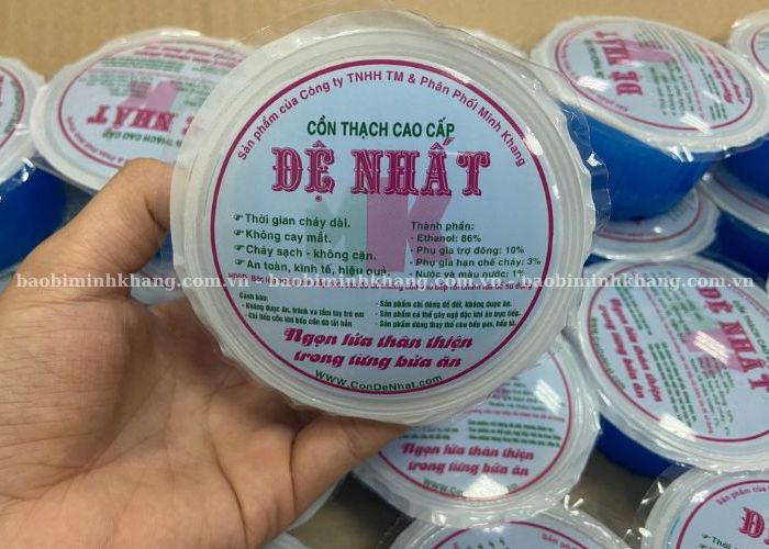 Cồn thạch có thời gian cháy dài, không gây mùi khó chịu