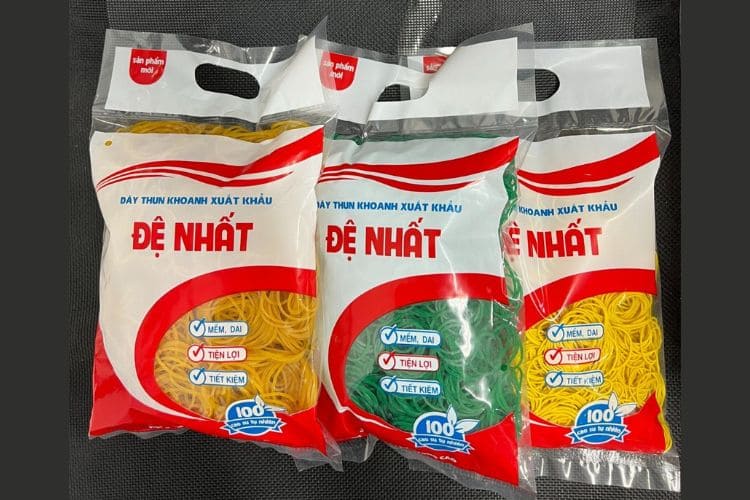 Dây thun cao su Đệ Nhất với 3 màu phổ biến