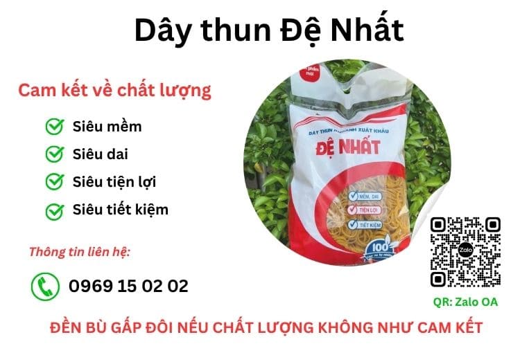 Dây thun Đệ nhất chất lượng hàng đầu thị trường
