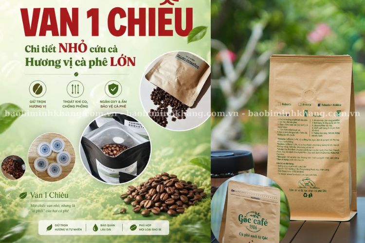 Túi cà phê có van thoát khí 1 chiều