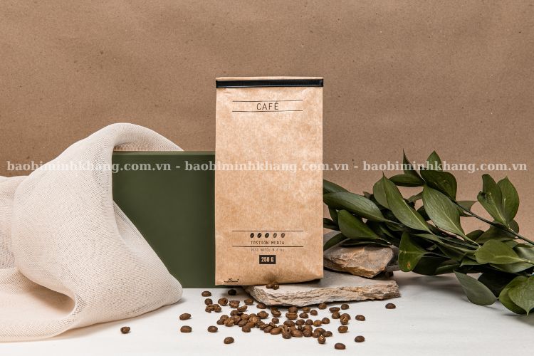 Túi kraft đáy đứng đựng cà phê