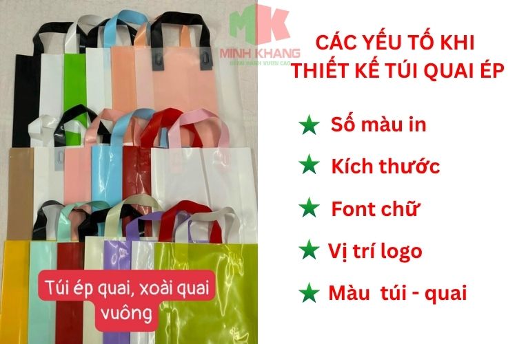 Các yếu tố cần lưu ý khi thiết kế túi quai ép