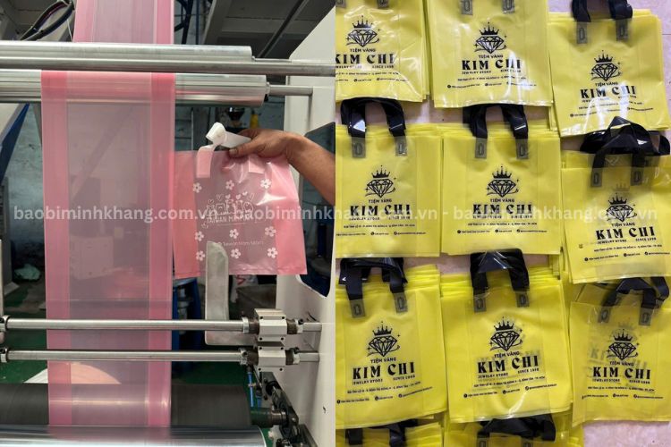 Minh Khang nhân sản xuất túi quai ép theo yêu cầu