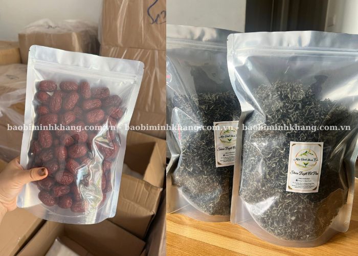 Túi zip màng nhôm đựng trà