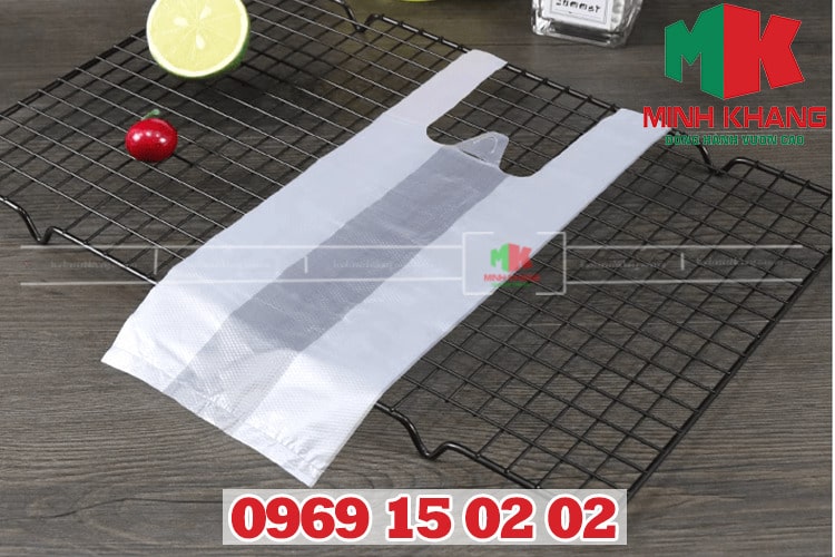 Túi PE bóng mỡ zin trắng gai