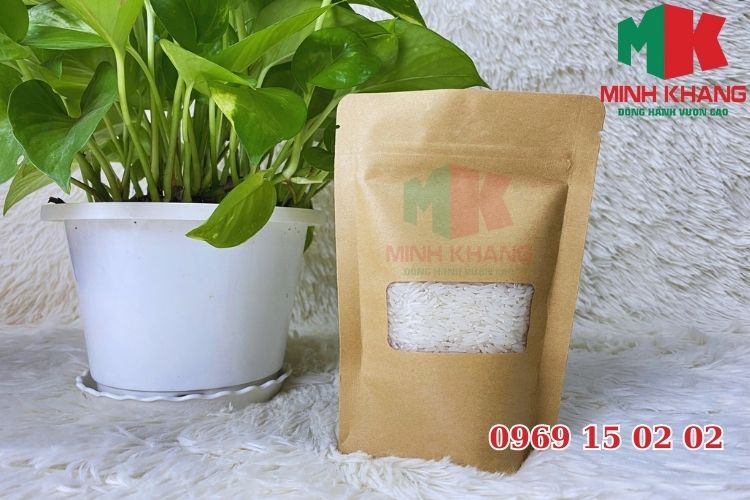 Túi zip giấy có cửa sổ