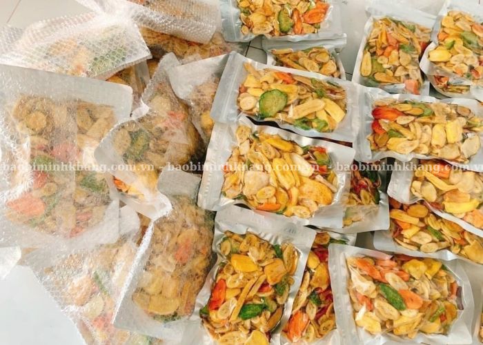 Túi zip bạc đựng hoa quả sấy