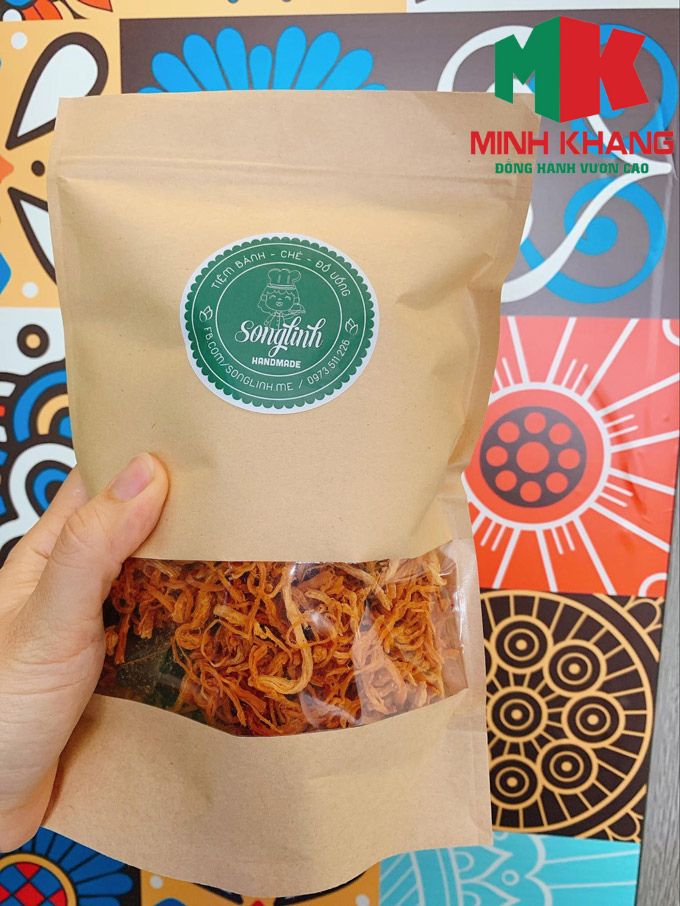 Túi zip giấy đựng khô gà