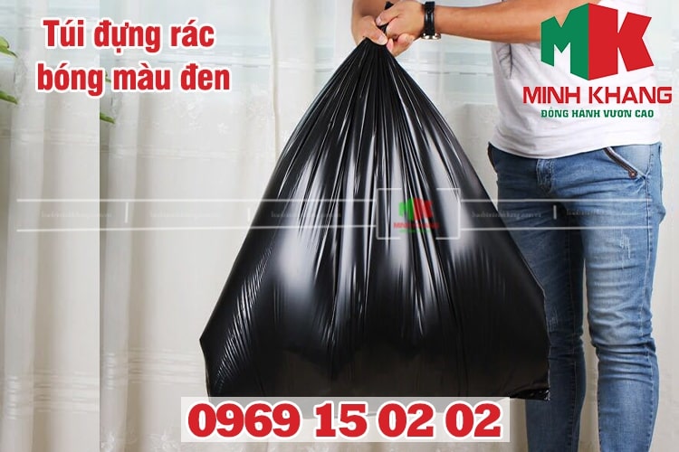 Túi đựng rác bóng màu đen