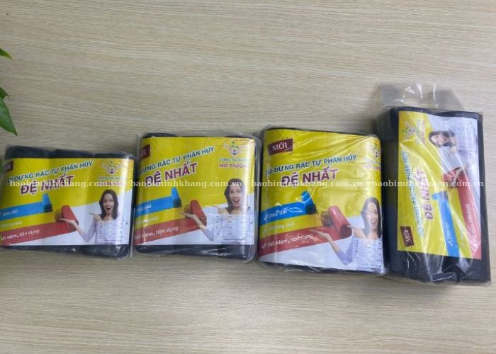 Kích thước và số lượng túi rác cuộn phổ biến trên thị trường