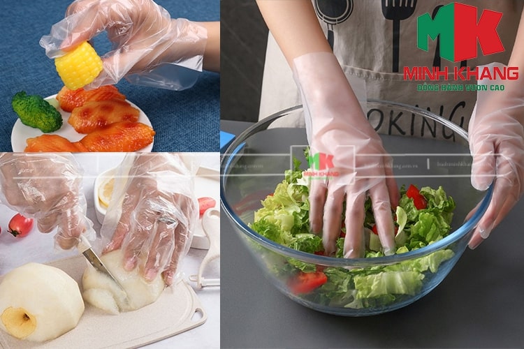 Găng tay sử dụng trong quá trình chế biến thực phẩm