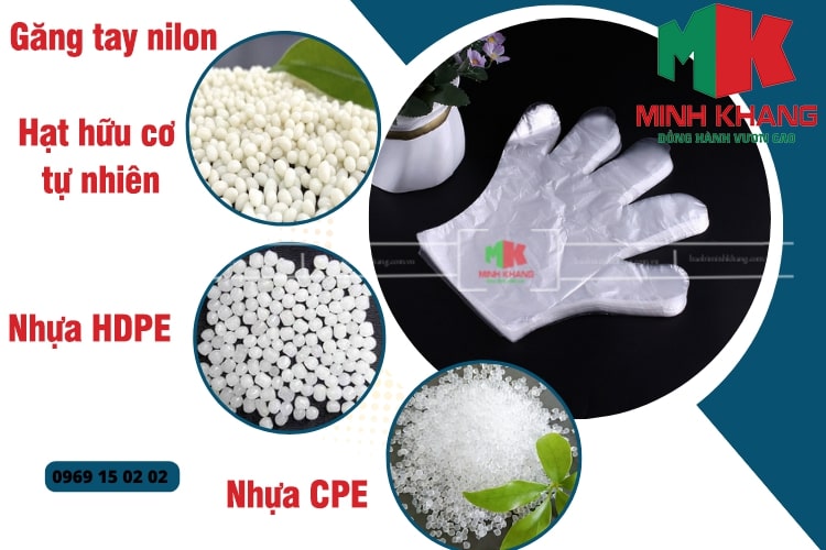 Phân loại găng tay nilon theo chất liệu