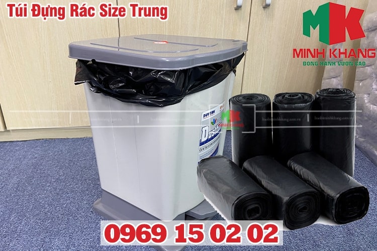Túi Đựng Rác Size Trung Gia Đình 55x65 Và Túi Rác Thùng 80L