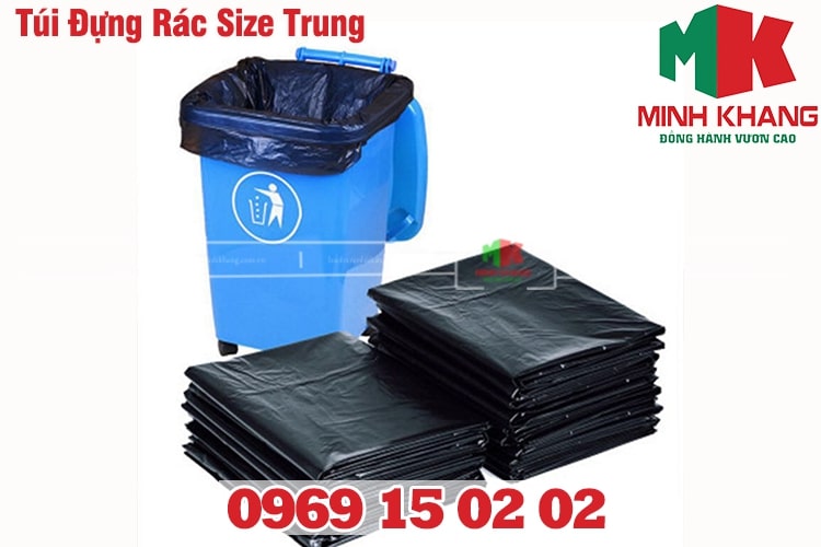 Túi Đựng Rác Size Trung Gia Đình 55x65 Và Túi Rác Thùng 80L