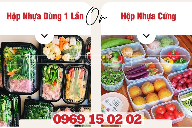 So Sánh Hộp Nhựa Dùng 1 Lần Và Hộp Nhựa Cứng