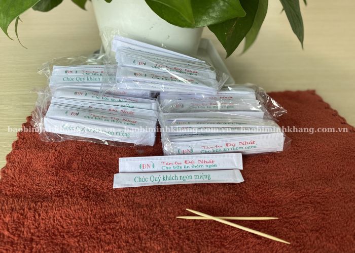 Tăm tre chỉ dùng 1 lần để đảm bảo vệ sinh, an toàn sức khỏe