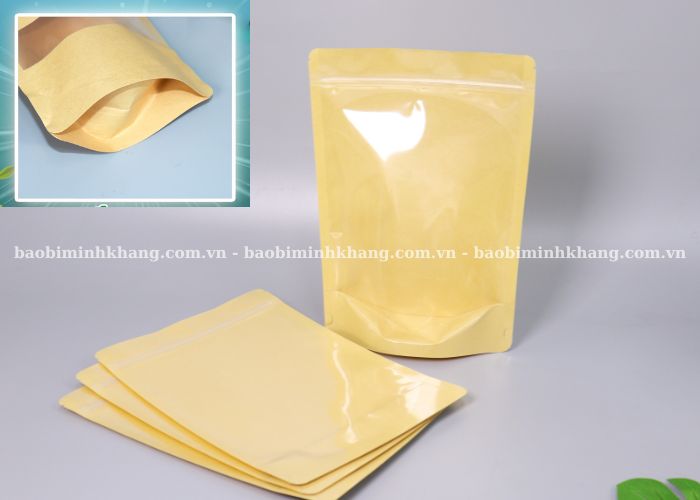 Túi zip giấy đáy đứng 