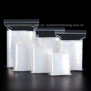 Túi zip viền trắng với nhiều kích thước tại Minh Khang