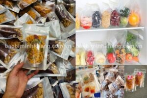 Túi ziplock sử dụng rất phổ biến trong bảo quản thực phẩm