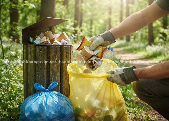 Túi đựng rác là bao bì chuyên dụng để thu gom, chứa rác