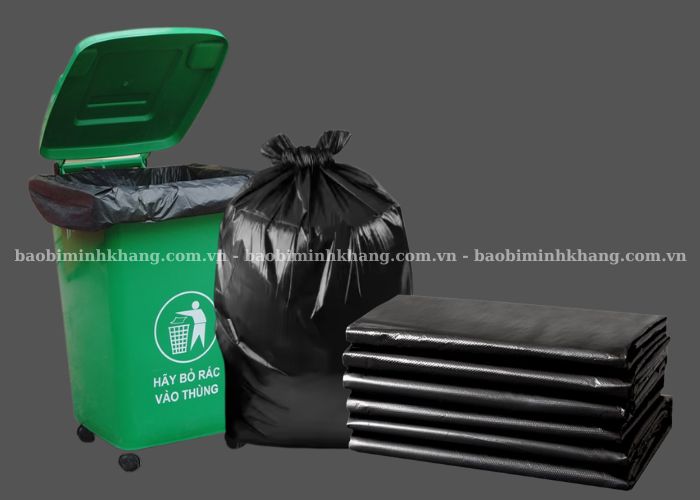 Túi rác công nghiệp siêu dày dặn chịu lực tốt 