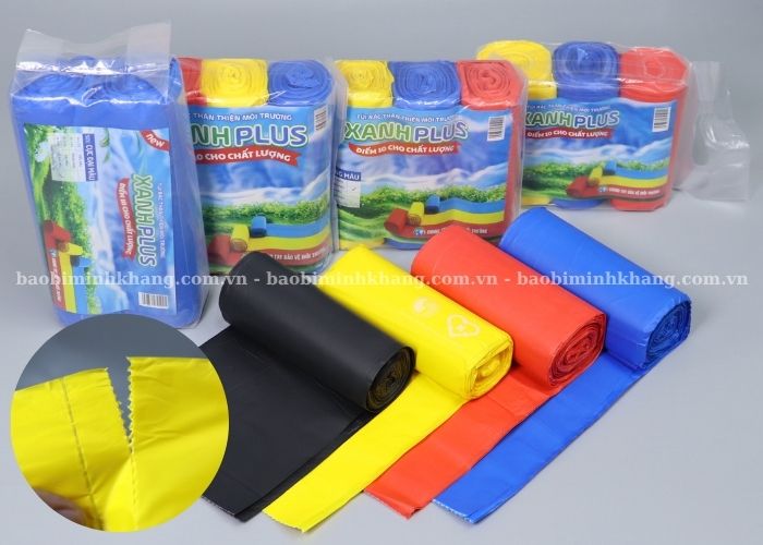Túi rác tự hủy của Minh Khang có độ bền cao, đường xé mịn
