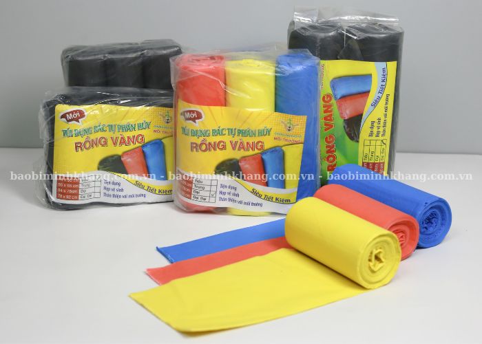 Túi rác tự hủy được đóng gói chỉnh chu 