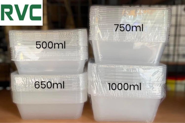 Cửa hàng RVC bán hộp nhựa trong suốt số lượng lớn