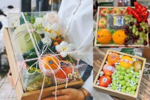 Hộp đựng trái cây quà tặng giúp tăng độ thẩm mỹ của hộp quà