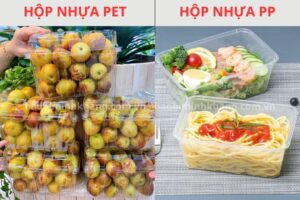 hộp nhựa trong suốt hình chữ nhật