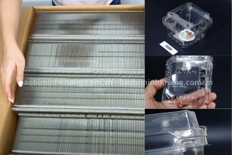 Hộp nhựa vuông trong suốt tại Bao Bì Minh Khang luôn có giá sỉ cực tốt