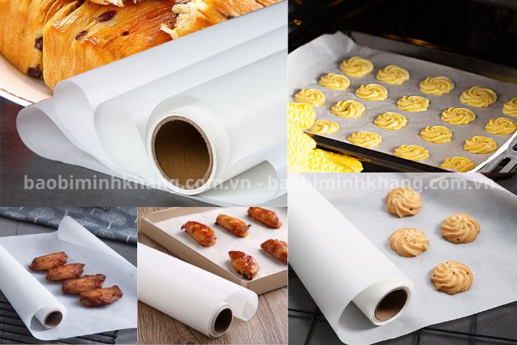 Giấy nến dạng cuộn chuyên dùng để nướng bánh.