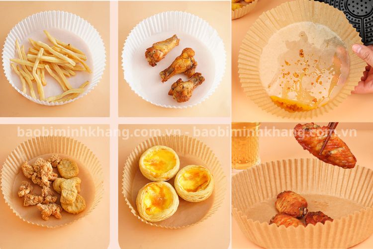 Giấy nến có khả năng chống dính cao, dễ dàng làm sạch dụng cụ nhà bếp.