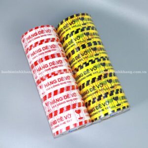 Băng dính dễ vỡ tại bao bì Minh Khang.