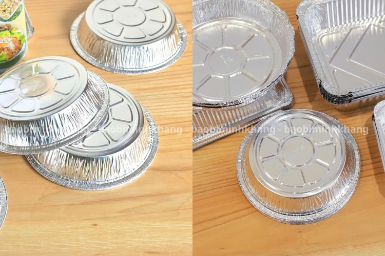 Khay giấy bạc có màu trắng bạc sang trọng và đẹp mắt.