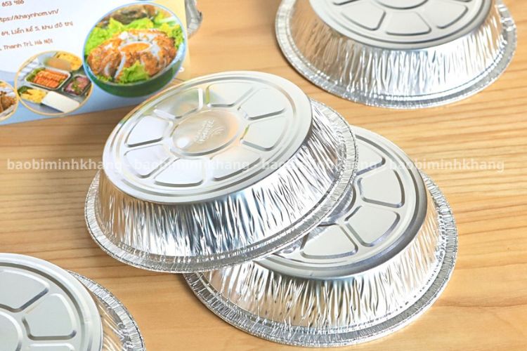 Khay giấy bạc không nên tái sử dụng.
