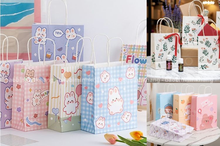 Mẫu túi giấy đựng quà sinh nhật phổ biến