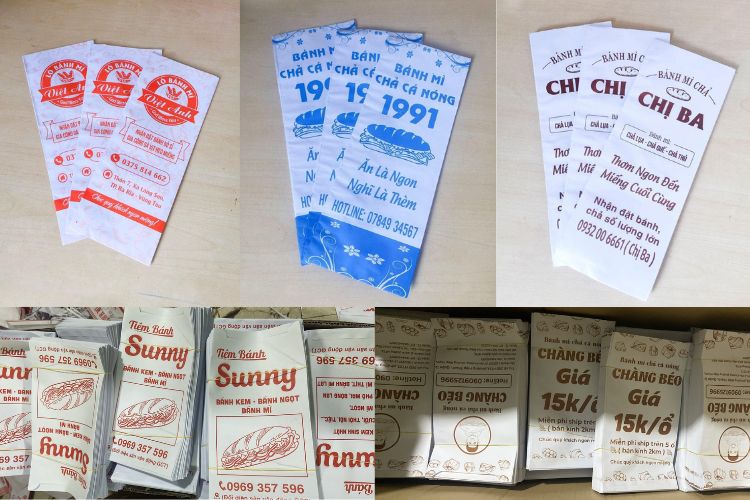 Cá nhân hóa từng sản phẩm túi giấy bánh mì mang dấu ấn thương hiệu riêng