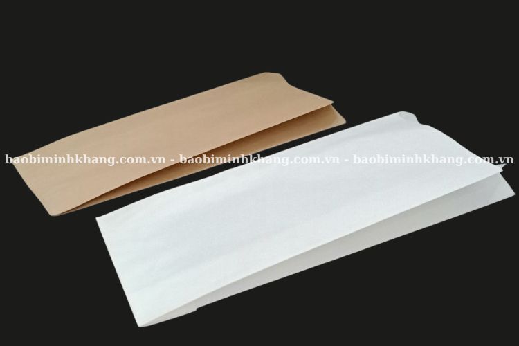 Mẫu túi bánh mì kraft trơn không in