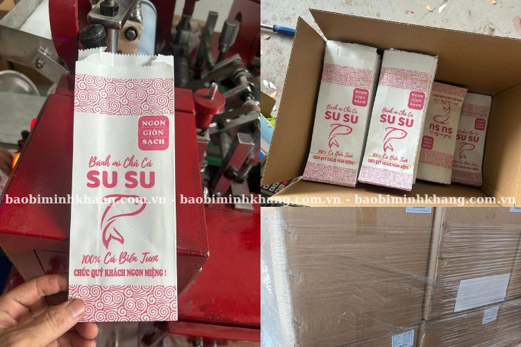Sản xuất đóng gói và kiểm tra chất lượng túi giấy bánh mì