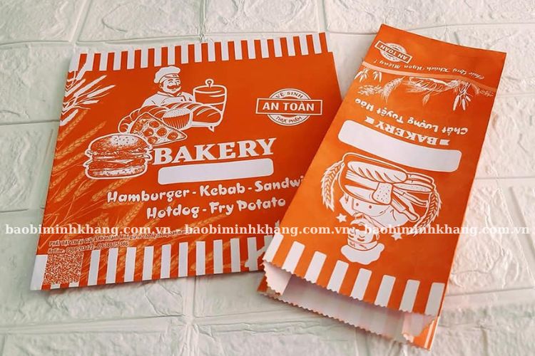 Túi giấy đựng bánh mì chất liệu MG giá rẻ