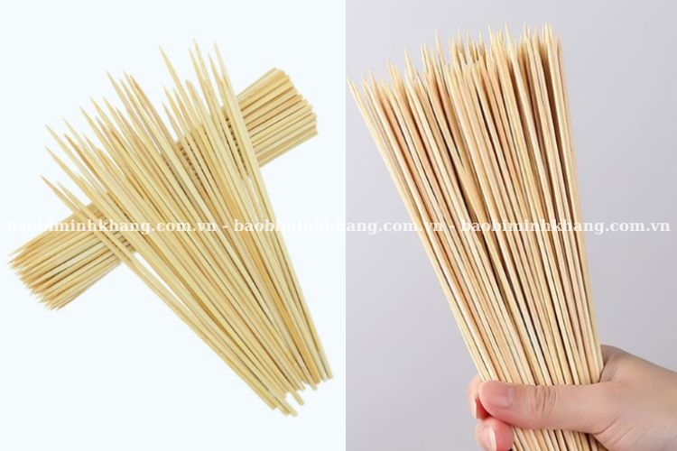 Bạn nên kiểm tra que xiên thịt nướng kỹ lưỡng trước khi đặt mua