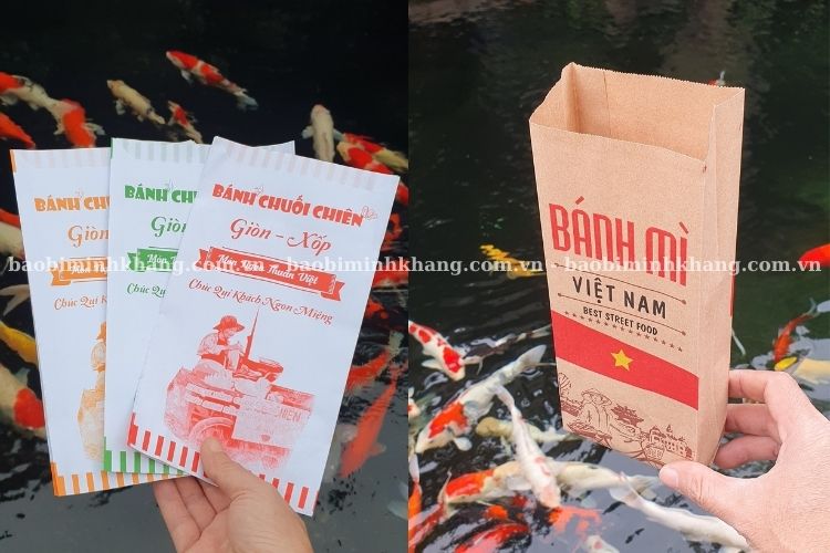 Cất liệu và phương pháp in ấn ảnh hưởng tới kích thước túi giấy đựng bánh mì