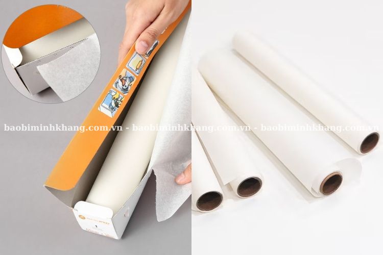 Giấy nến cuộn có thiết kế tiện lợi, dễ sử dụng