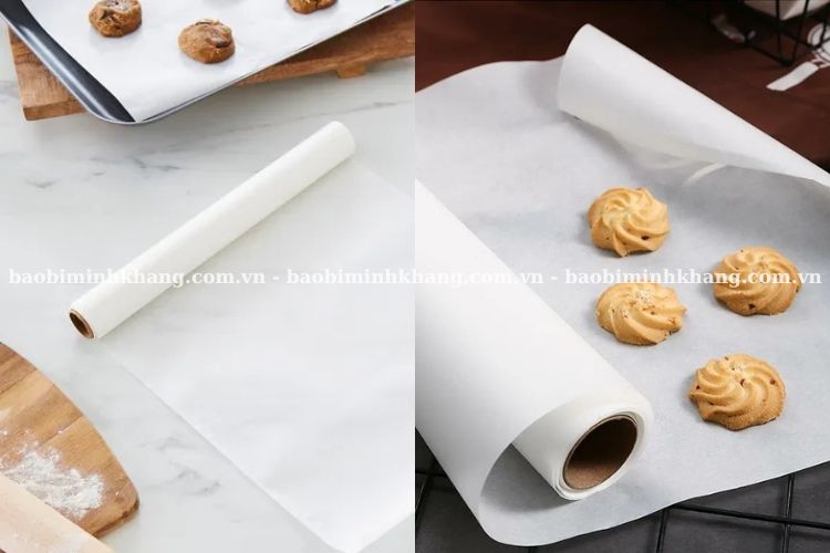 Giấy nến nướng bánh có khả năng chống dính, chịu nhiệt cao