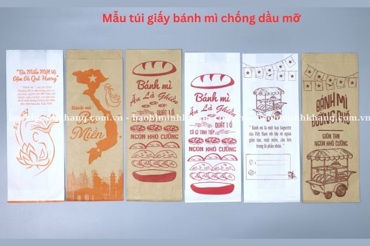 6 Mẫu túi bánh mì phổ biến tại Minh Khang