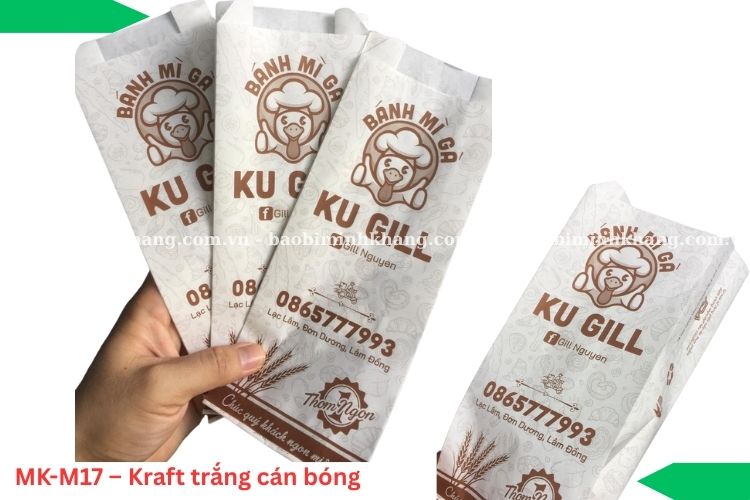 MK-M17 – Kraft trắng cán bóng tăng khả năng chống bám bẩn.