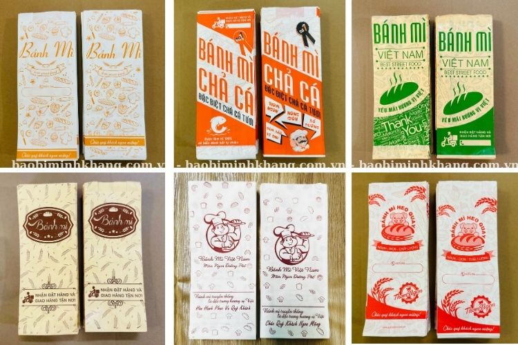 Mẫu túi giấy bánh mì thân thiện với môi trường